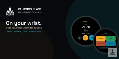 Climbing Place na hodinkách: Garmin, Zepp a Wear OS